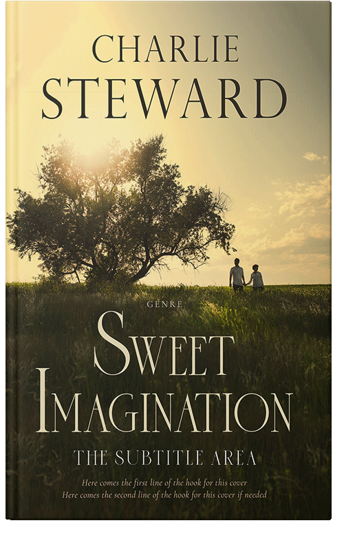 Front view of Premade Romance Book Cover - Thatch Green