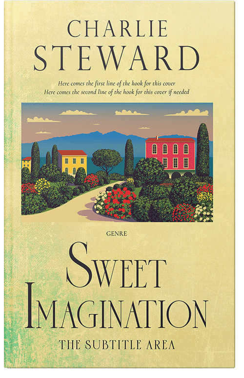 Front view of Premade Romance Book Cover - Mineral Green