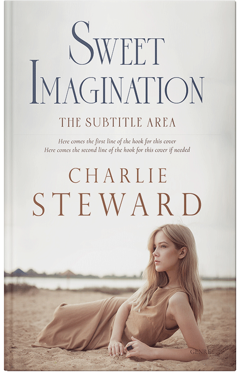 Front view of Premade Romance Book Cover - Cararra