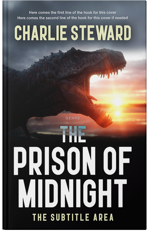 Front view of Premade Action & Adventure Book Cover - Calico