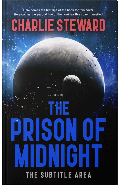 Front view of Premade Science Fiction Book Cover - Clam Shell