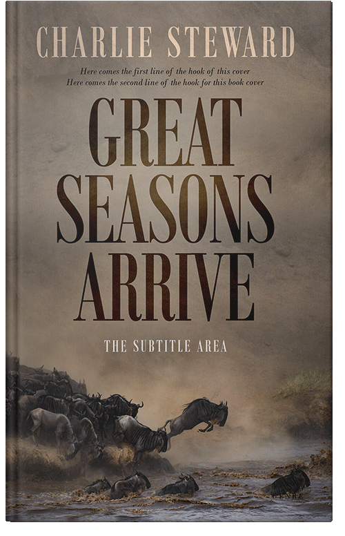 Front view of Premade Nature Book Cover - Sand Dune