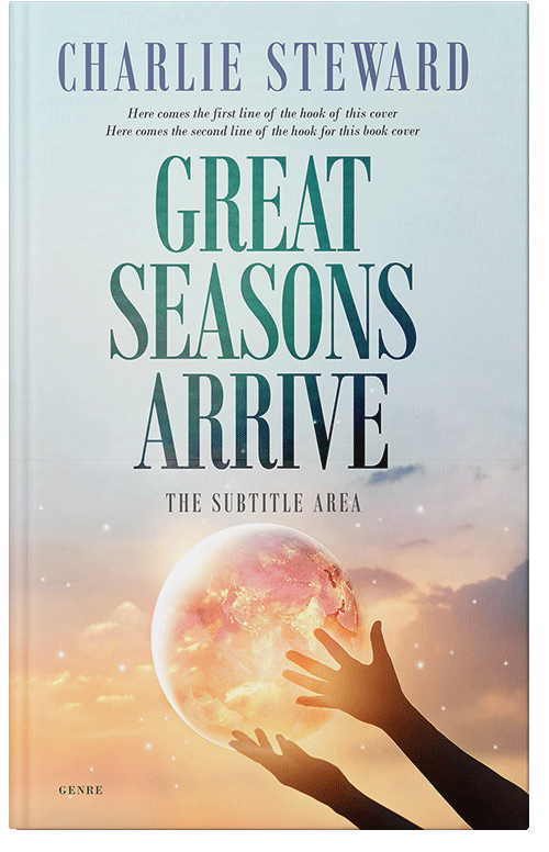 Front view of Premade Environment & Ecology Book Cover - Satin Linen