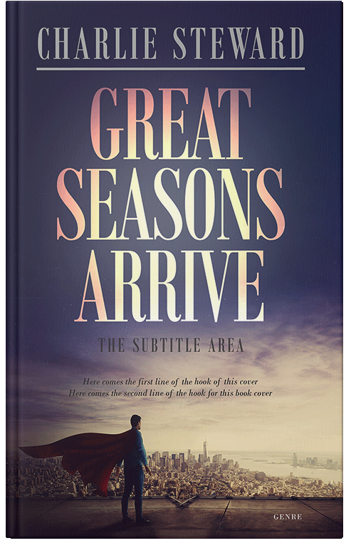 Front view of Premade Business Book Cover - Martinique