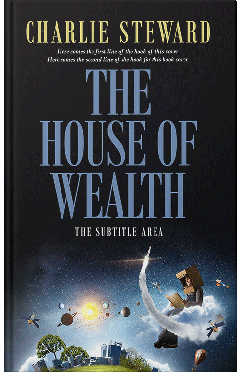 Front view of Premade Children's Book Cover - Powder Ash