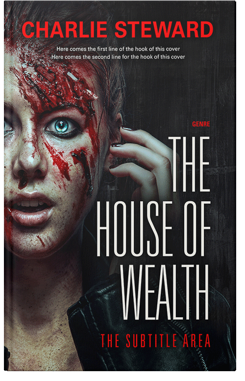 Front view of Premade Horror Book Cover - Eunry