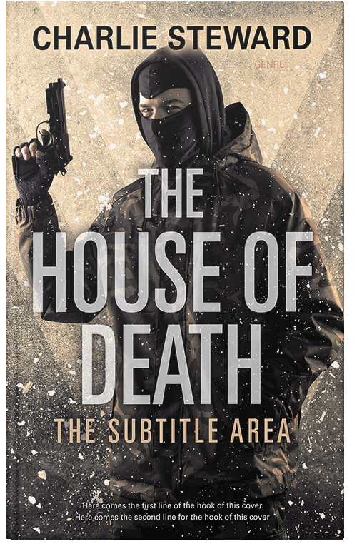 Front view of Premade Action & Adventure Book Cover - Mine Shaft