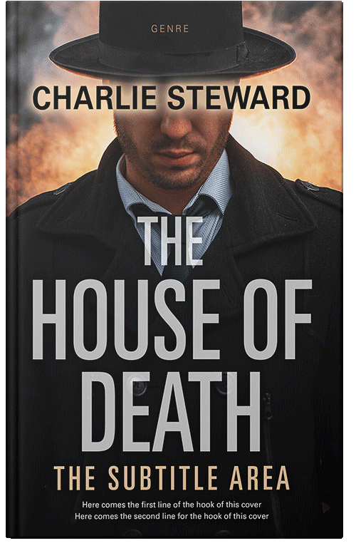 Front view of Premade Mystery & Thriller & Suspense Book Cover - Cod Gray