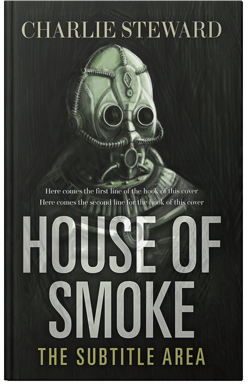 Front view of Premade Apocalyptica Book Cover - Green Spring