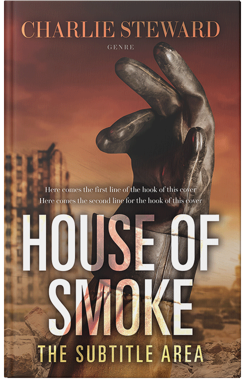 Front view of Premade Apocalyptica Book Cover - Saddle