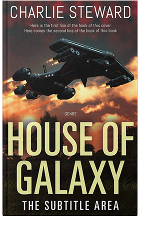 Pre Made Book Cover Gold Sand