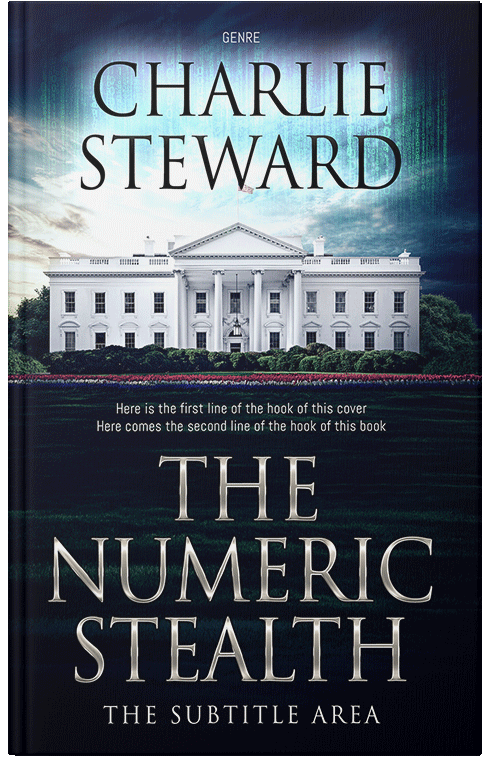 Front view of Premade Mystery & Thriller & Suspense Book Cover - Ebony