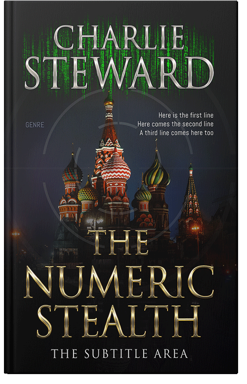 Front view of Premade Mystery & Thriller & Suspense Book Cover - Woodsmoke