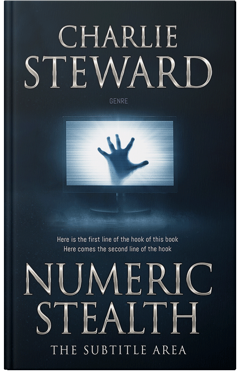 Front view of Premade Horror Book Cover - Black Pearl