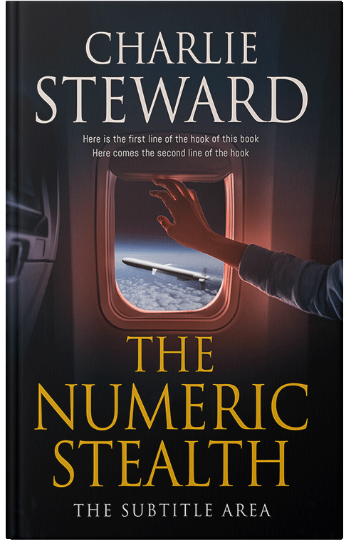 Front view of Premade Action & Adventure Book Cover - Woodsmoke