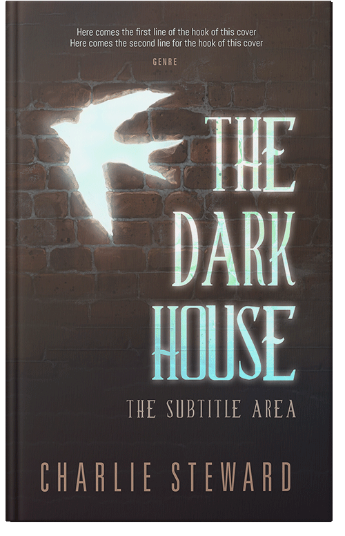 Front view of Premade Abstract Book Cover - Merlin