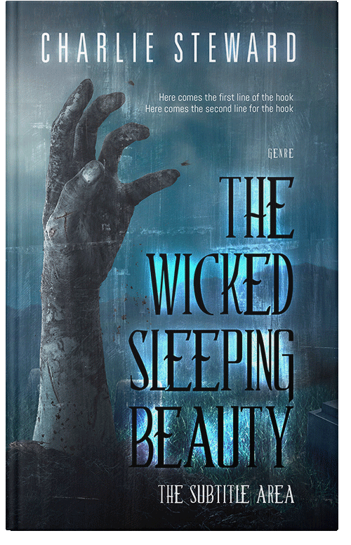 Front view of Premade Horror Book Cover - Pickled Bluewood