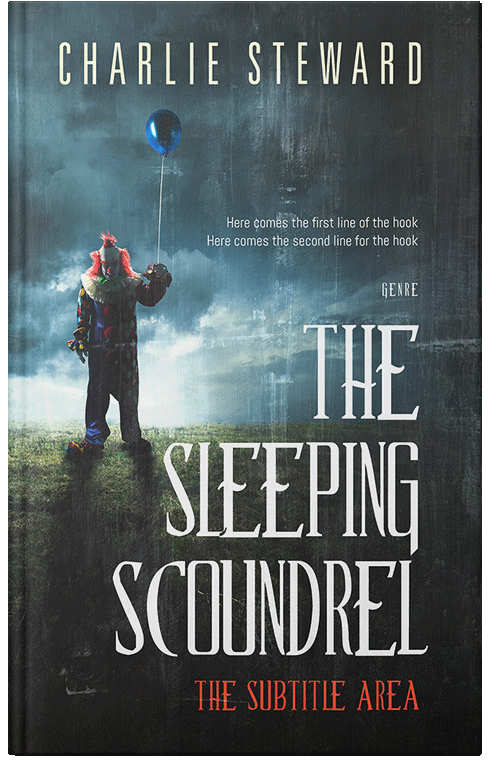 Front view of Premade Horror Book Cover - Outer Space