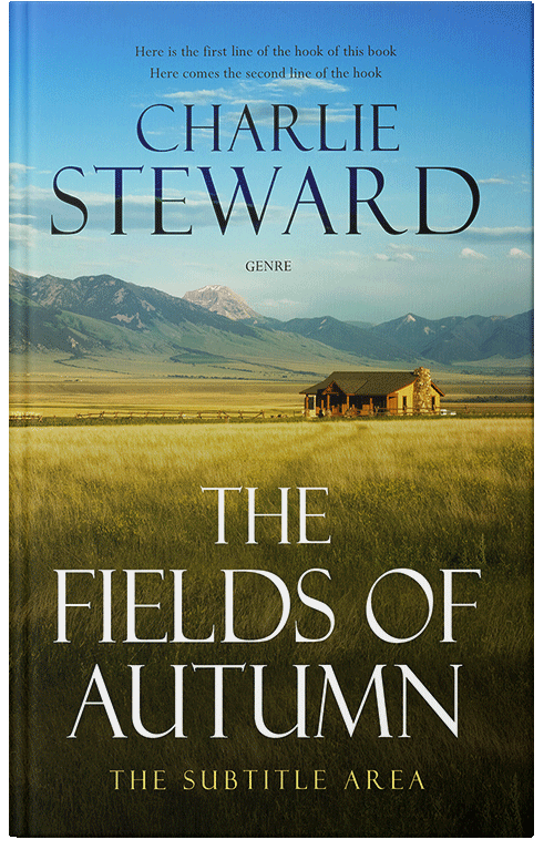 Front view of Premade Western Book Cover - Camouflage