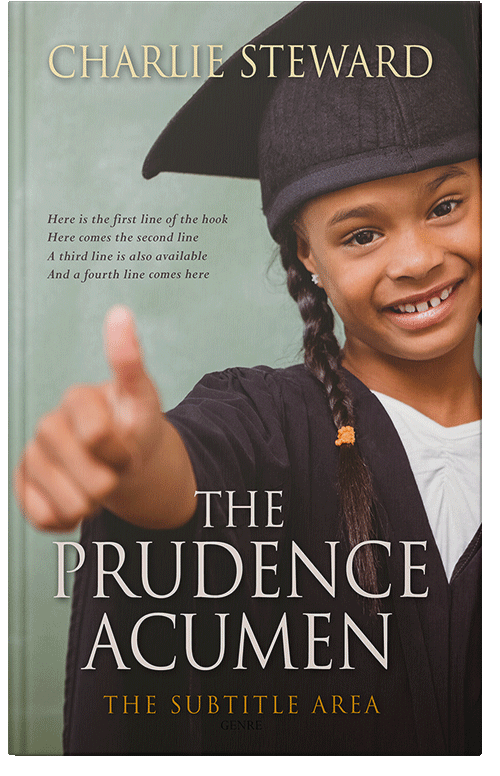 Front view of Premade Education Book Cover - Cocoa Brown
