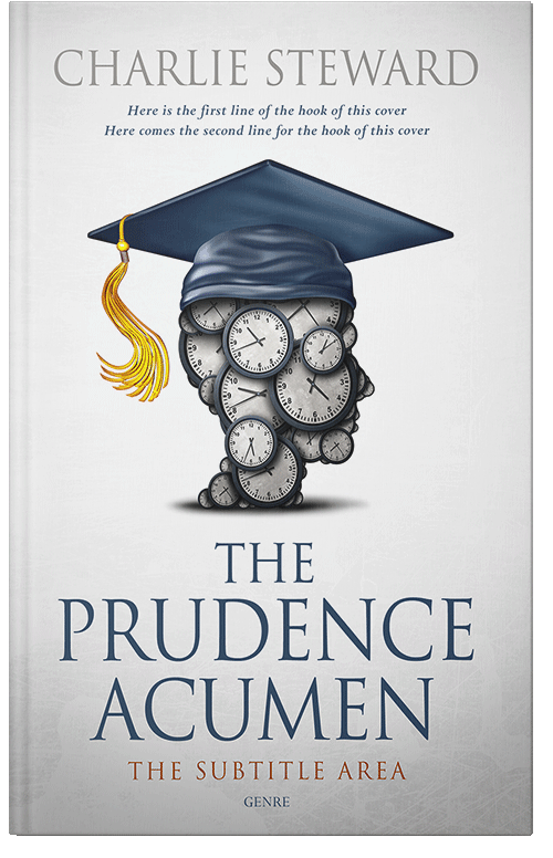 Front view of Premade Education Book Cover - Pickled Bluewood