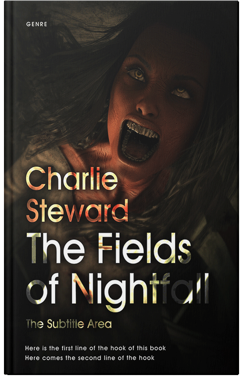 Front view of Premade Horror Book Cover - Night Rider