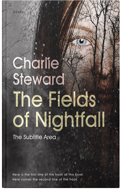 Front view of Premade Horror Book Cover - Dune