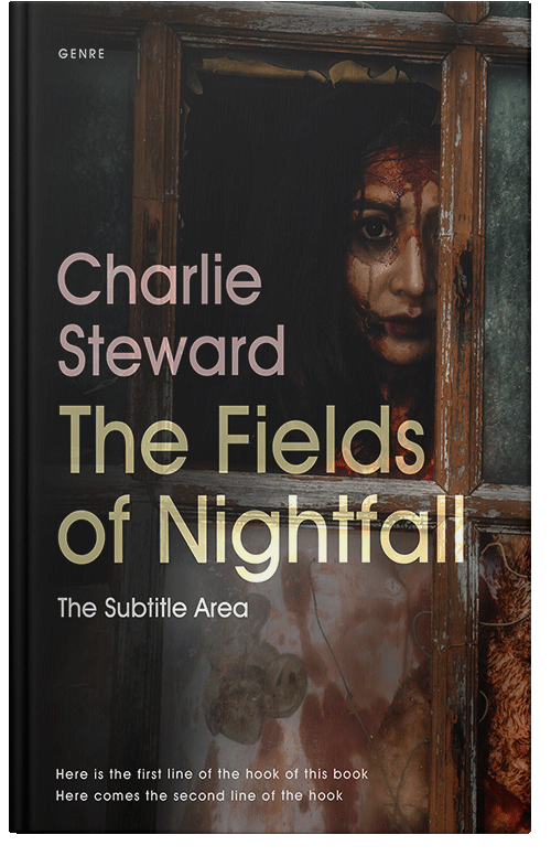 Front view of Premade Horror Book Cover - Zeus