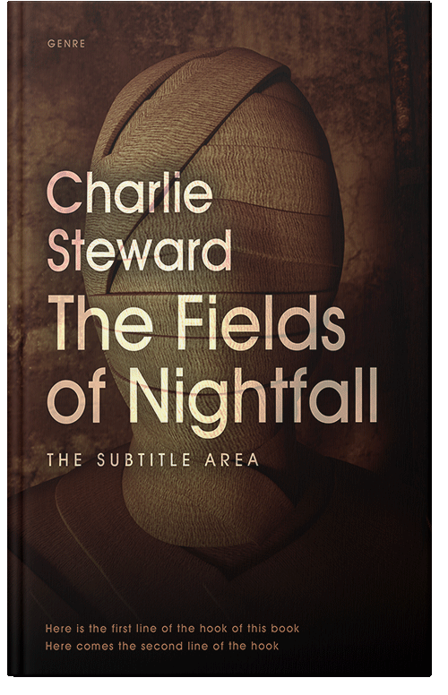 Front view of Premade Horror Book Cover - Coffee Bean