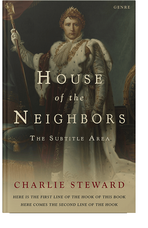 Front view of Zeus #21041 - Premade Historical Book Cover