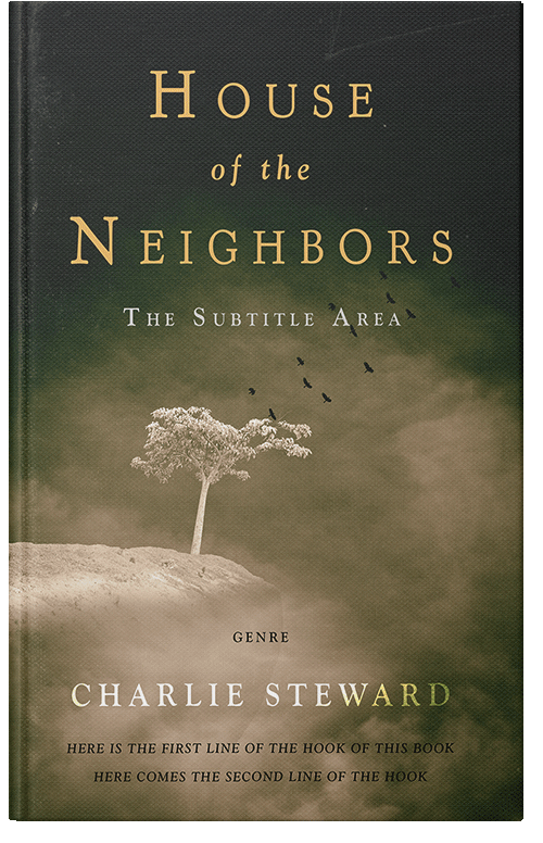 Front view of Premade Apocalyptica Book Cover - Birch