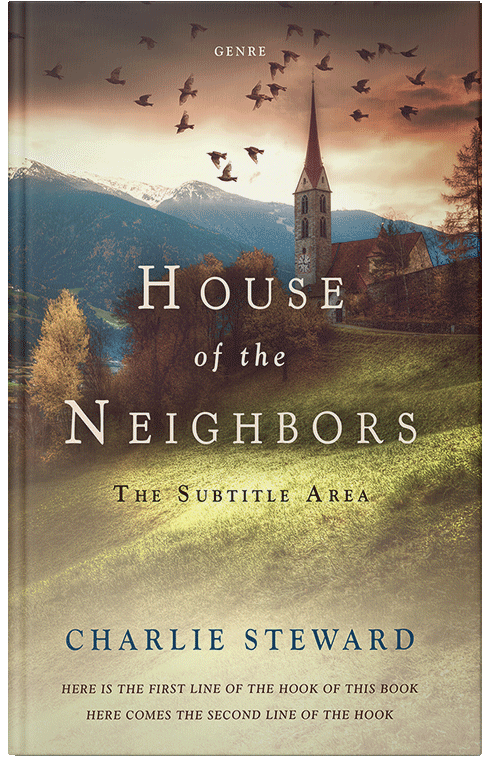 Front view of Premade Literary Fiction Book Cover - Indian Khaki