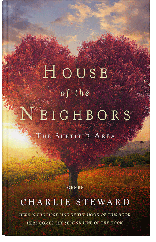 Front view of Premade Surreal Book Cover - Brown Derby