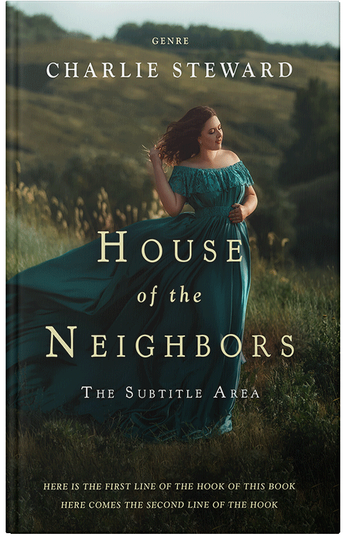 Front view of Premade Romance Book Cover - Log Cabin