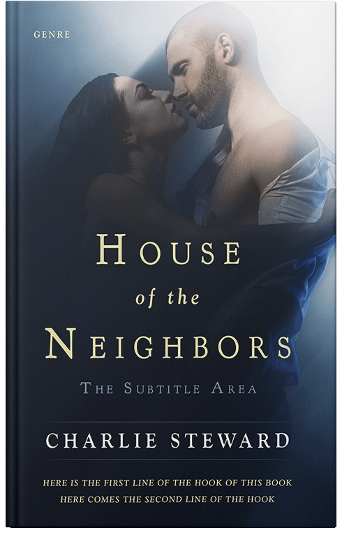 Front view of Premade Erotica Book Cover - Swirl