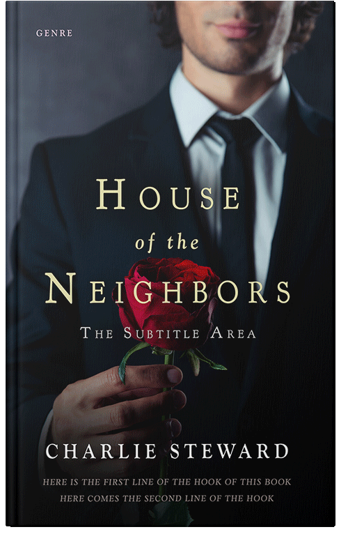 Front view of Premade Romance Book Cover - Woodsmoke