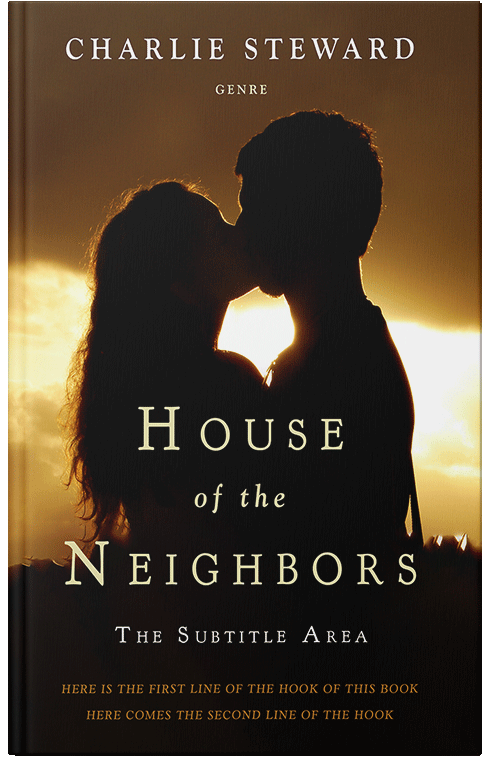 Front view of Premade Romance Book Cover - Tacha