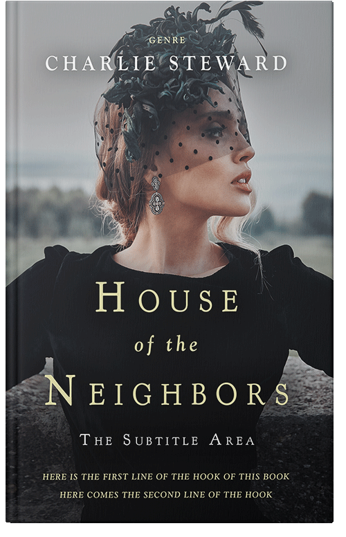 Front view of Premade Historical Book Cover - Cloudy