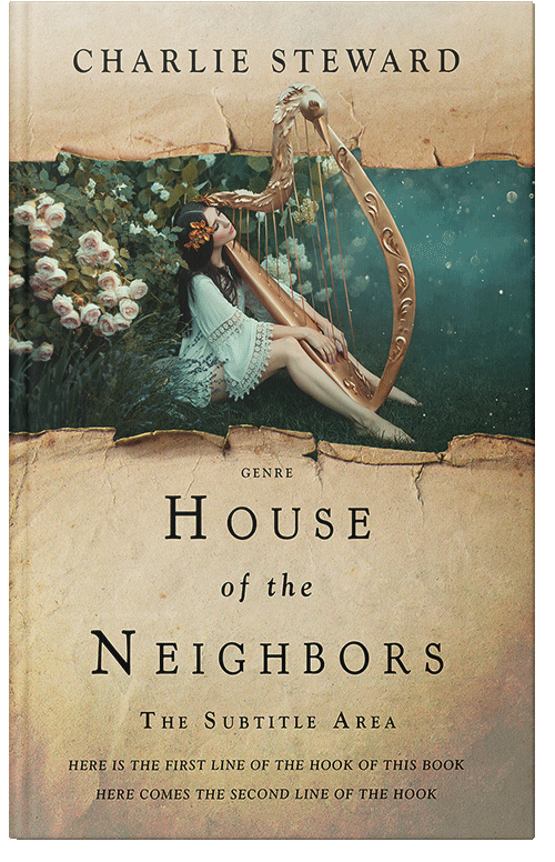 Front view of Premade Fantasy Book Cover - Yuma