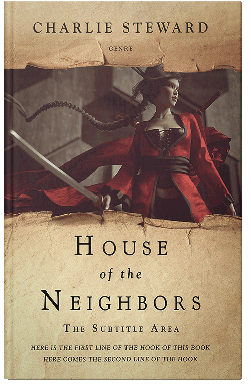 Front view of Premade Fantasy Book Cover - Pavlova