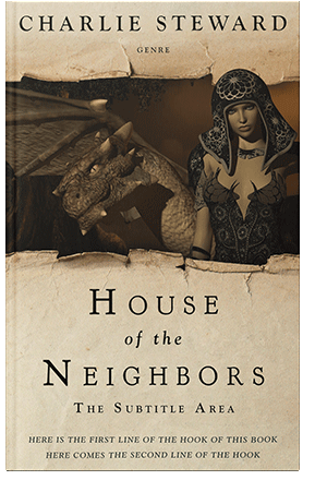 Pre Made Book Cover Grain Brown