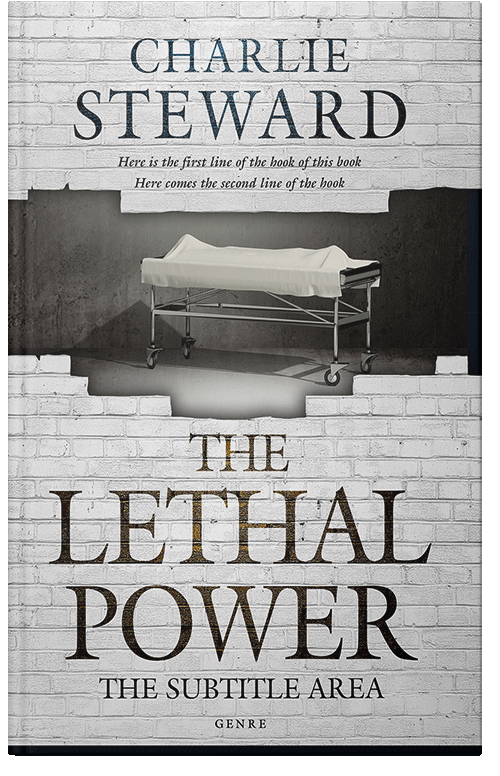 Front view of Premade Mystery & Thriller & Suspense Book Cover - Quill Gray