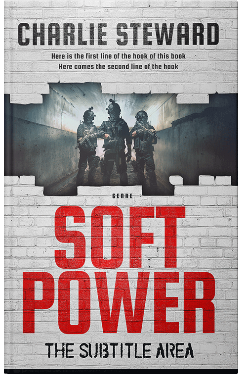 Front view of Premade Action & Adventure Book Cover - Outer Space