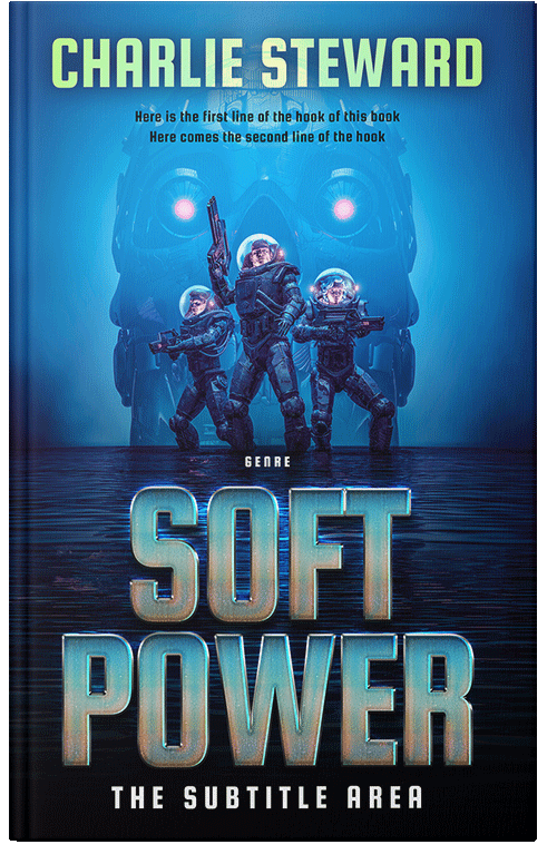 Front view of Premade Science Fiction Book Cover - Bunting