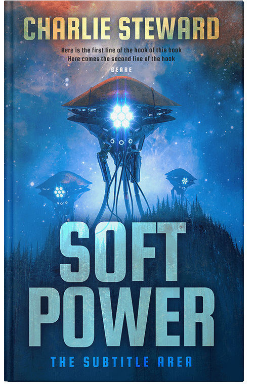 Front view of Premade Science Fiction Book Cover - Chathams Blue
