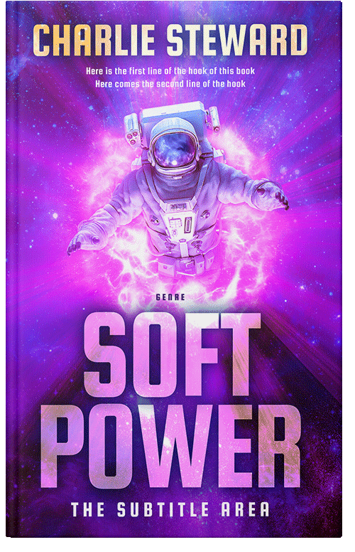 Front view of Premade Science Fiction Book Cover - Lavender