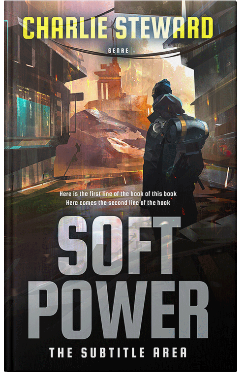 Front view of Premade Apocalyptica Book Cover - Cameo