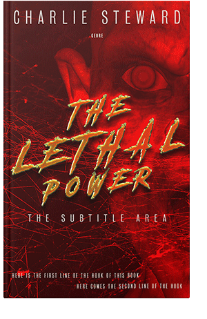 Pre Made Book Cover Rustic Red