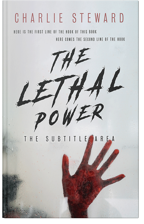 Front view of Premade Horror Book Cover - Iron