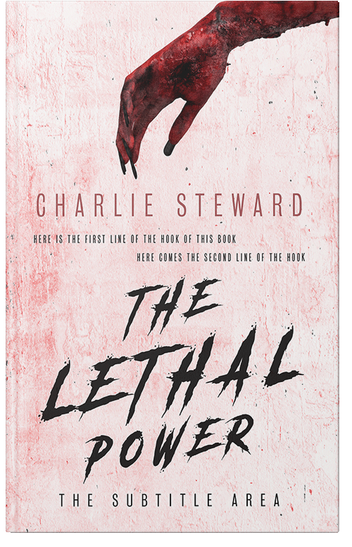 Front view of Premade Horror Book Cover - Linen